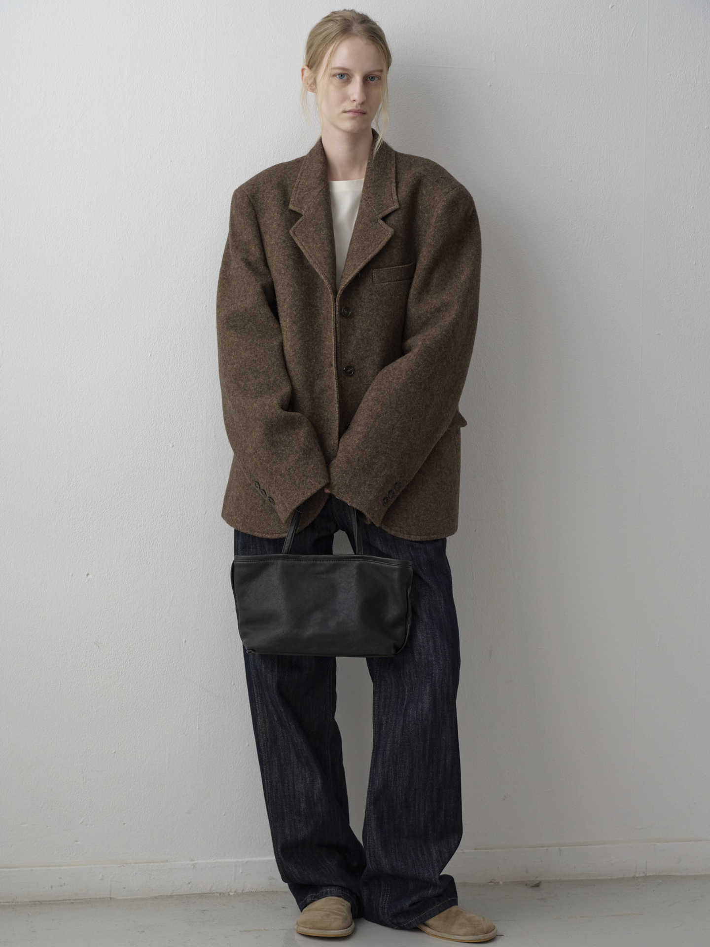 In Stock FAC*DE PATTE*N Woolen For Women Autumn Winter New Simple Elegant Commuter Blazer_ecoleips.com
