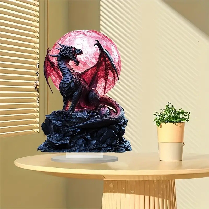 Magic Dragon with Crystal Ball-Bohemian style acrylic table decoration for the perfect Christmas gift