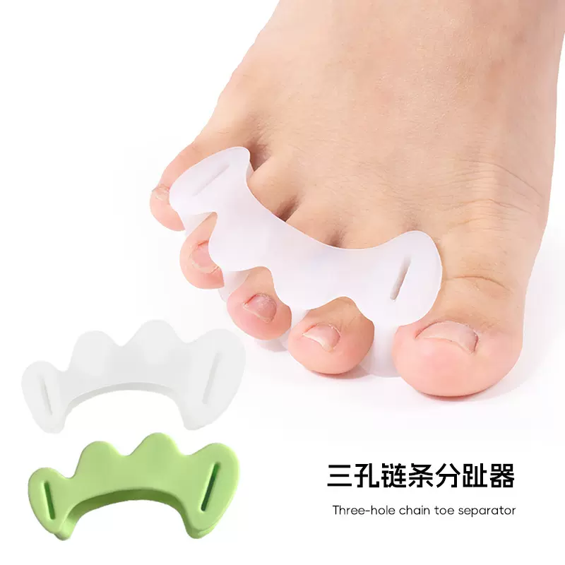 厂家直销三孔分趾器大脚重叠三孔分离器三孔硅胶矫正器