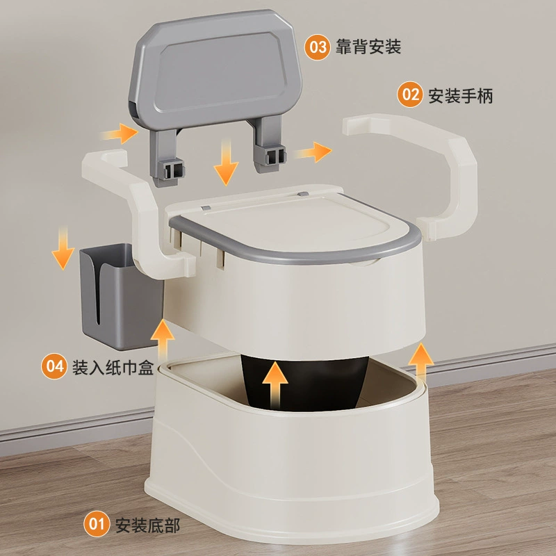 Handheld toilet for young mother indoor