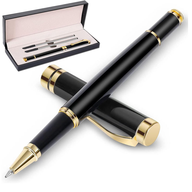 Boxed Gift Signature Pen Business Gift Pen Metal Black 0.5 Signature Pen Best Selling Ball Pen Engraving LOGO