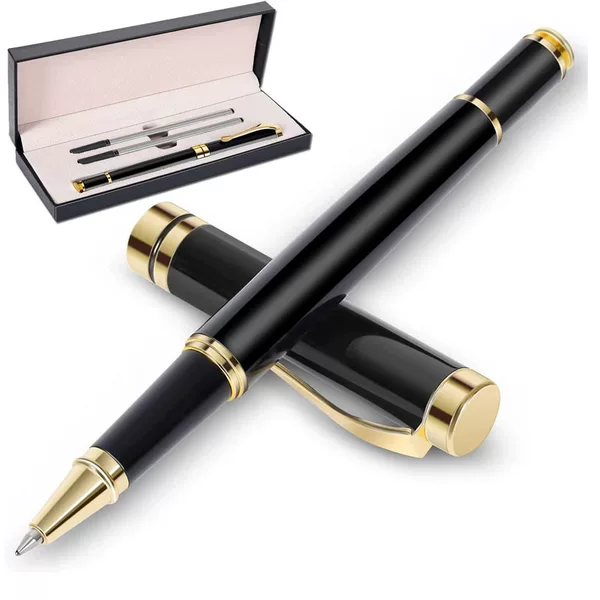 Boxed Gift Signature Pen Business Gift Pen Metal Black 0.5 Signature Pen Best Selling Ball Pen Engraving LOGO