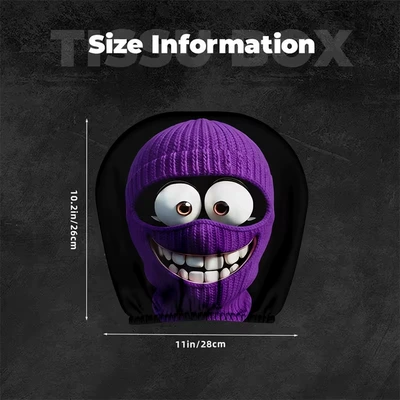 Universal seat cover Hat-Wearing Expressions, Elastic, Stain-Resistant, Durable - 08-double-sided-printing-1pc-26cm28cm