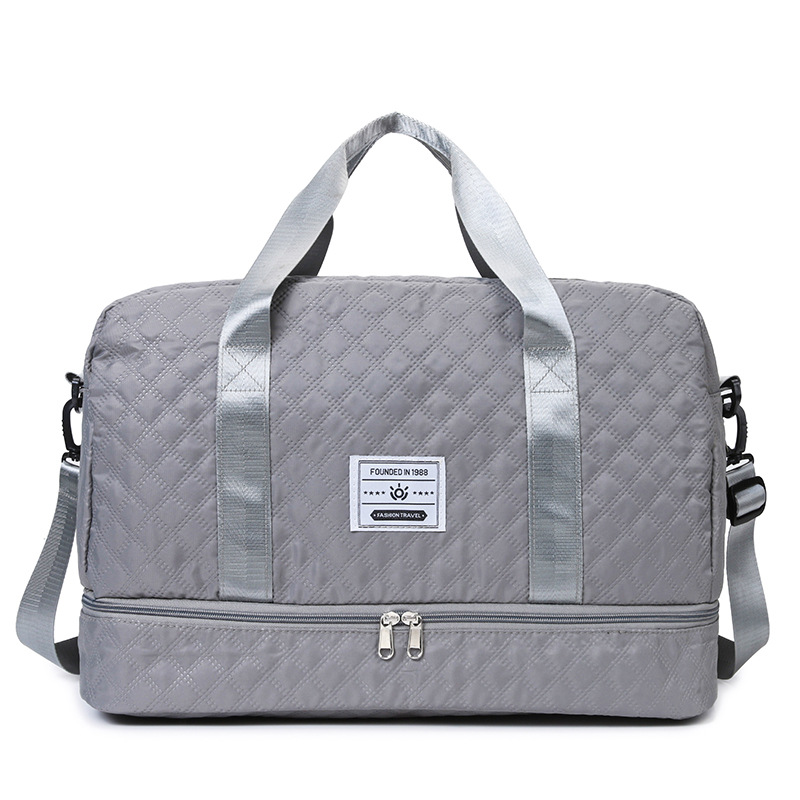 2024 nueva moda bolsa de viaje portátil al aire libre de corta distancia de gran capacidad de separación seca y húmeda, ejercicio, fitness, bolsa de yoga, marea