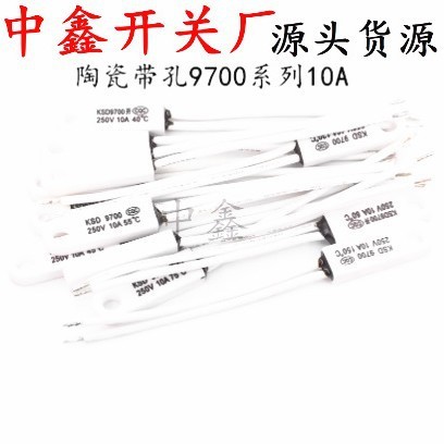 Ksd9700 Temperature Control Switch Normally Closed Ceramic with Hole 10A Temperature Thermal Protector Normally Closed 10A 40 Degrees-150 Degrees Ksd9700 Temperature Control Switch Normally Closed Ceramic with Hole 10A Temperature Thermal Protector Normally Closed 10A 40 Degrees-150 Degrees