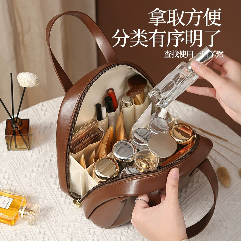 Capacious cosmetic bag, handheld storage bag for traveling, organizer bag, waterproof bag