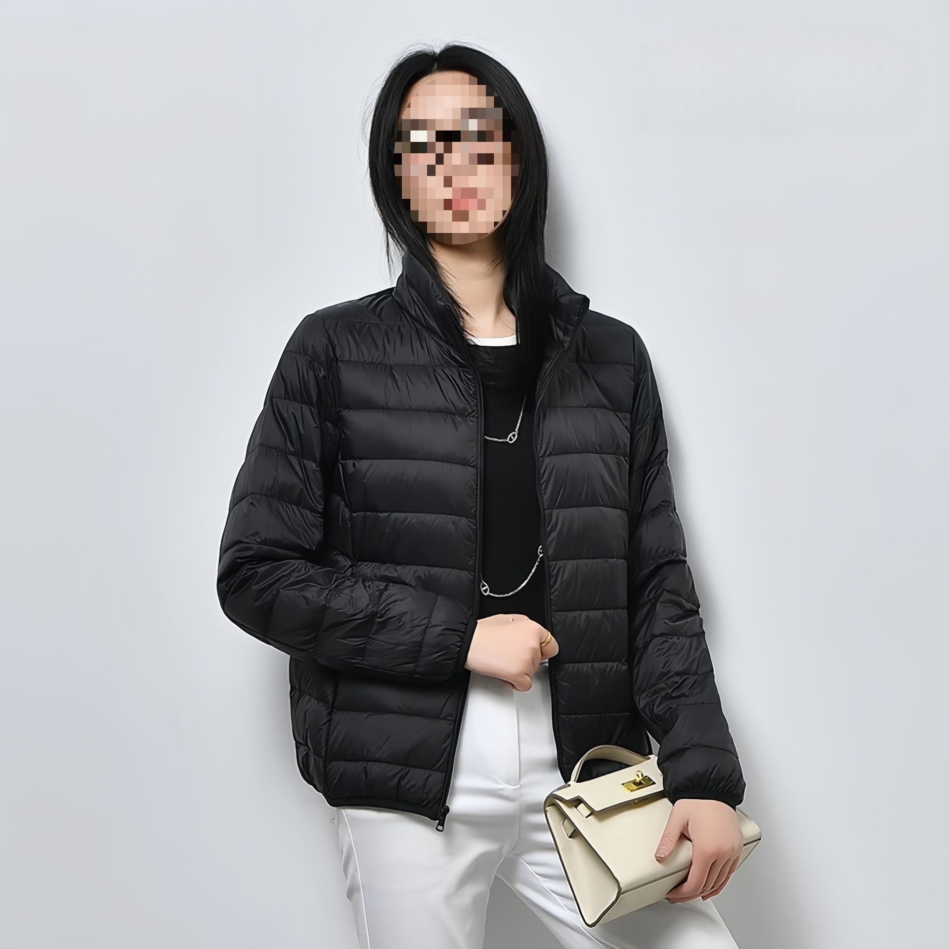 Ul's Large Size Clearance Stand-Up Collar Lightweight down Jacket Women's Versatile Fashionable Short Duck down Lightweight Autumn and Winter New Jacket