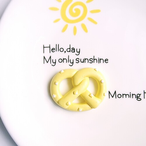 Bagel biscuit donut cream glue mobile phone case diy resin jewelry accessories hairpin hair accessories material