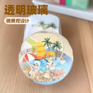 Micro-Landscape Ecological Oblique Vase Hydroponic Fish Tank Moss DIY Furniture Crafts Ornaments Manufacturer Wholesale Creative