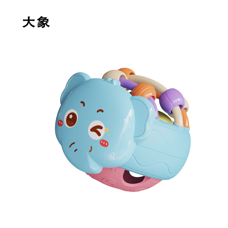 赤ちゃんの手掴みボール、睡眠をなだめるためのガラガラボール、カタツムリと象の柔らかいプラスチック製の手ガラガラ、0-1歳の知育玩具卸売|undefined