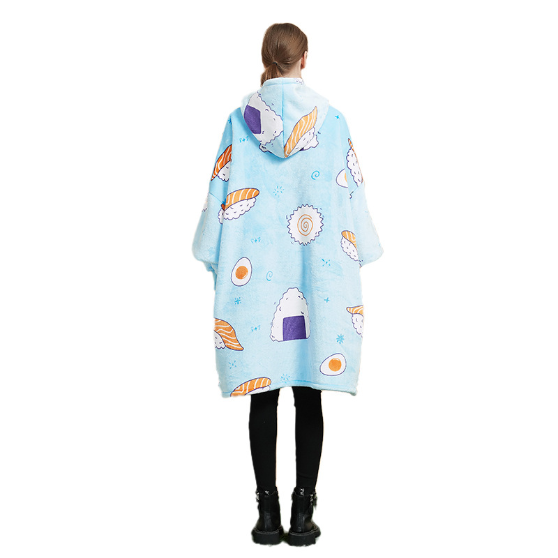 Pigiama da donna taglie forti con cappuccio_voghion.com