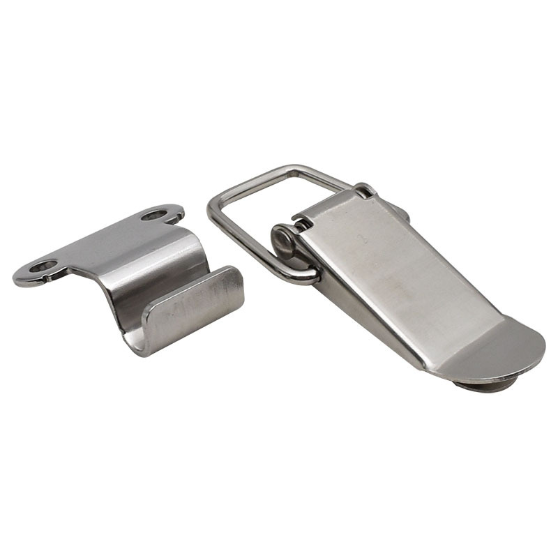 AW / Anwang Heavy Duty Boquilla plana hebilla de hierro níquel chapado equipos industriales de bloqueo de resorte caja de madera hebilla 103 + gancho A6