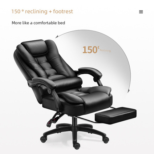 Computer chair massage chair leather executive chair ultra-angle reclining gaming chair lifting rotating office chair manufacturer