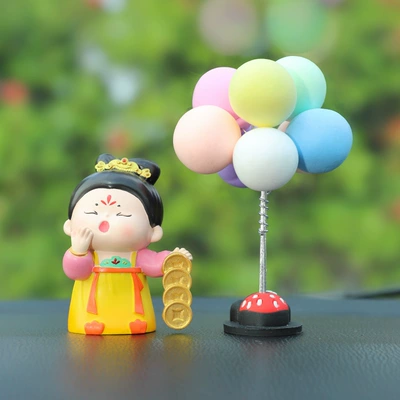 Car ornaments car ornaments creative car - four-great-wealth-womens-ornaments-aballoon