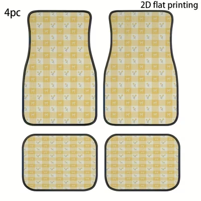 Be Cut, Wholesale and Dropshipping Available | Avtomobil döşəmə paspasları - zx-car-floor-mats-simple-12-4570-self-cut-1-piece-of-silk-circle-for-the-front-foot