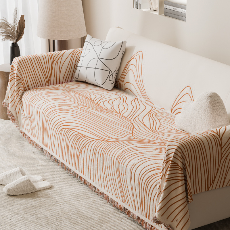 Shernier toallas de sofá cuatro estaciones de mármol universal manta de sofá doble cara gruesa toallas de sofá antideslizante