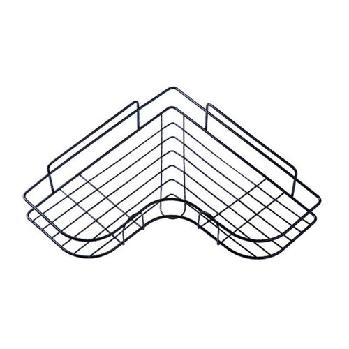 Perforation-free triangular shelf kitchen bathroom storage rack toilet corner wall-mounted multifunctional shelf