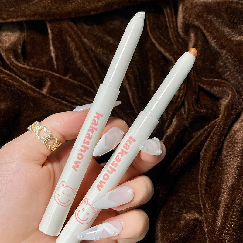 kakashow光感星眸卧蚕笔珠光爆闪提亮高光哑光自然眼妆单色眼影笔