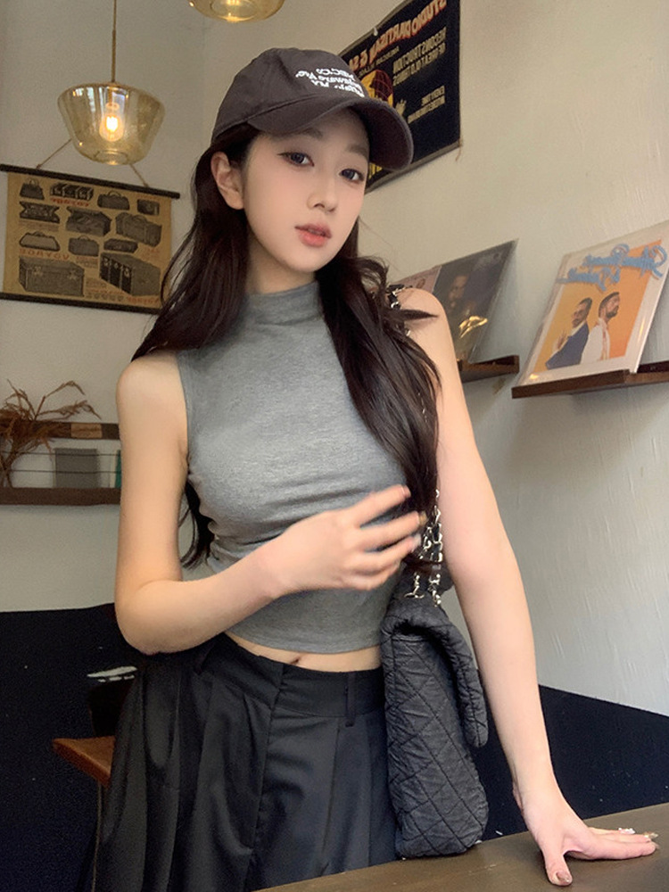 Solid color colored spring summer vest
