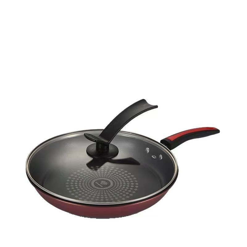 クリスタルダイヤモンド平底フライパン、ノンスティックフライパン、パン焼き用フライパン、電磁調理器、ガスコンロ、中華鍋、家庭用炒め鍋|undefined
