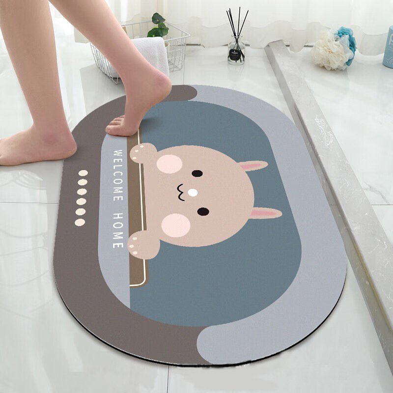 浴室マット入り口珪藻泥吸水滑り止めマットトイレトイレ入戸床マット家庭用マット|undefined