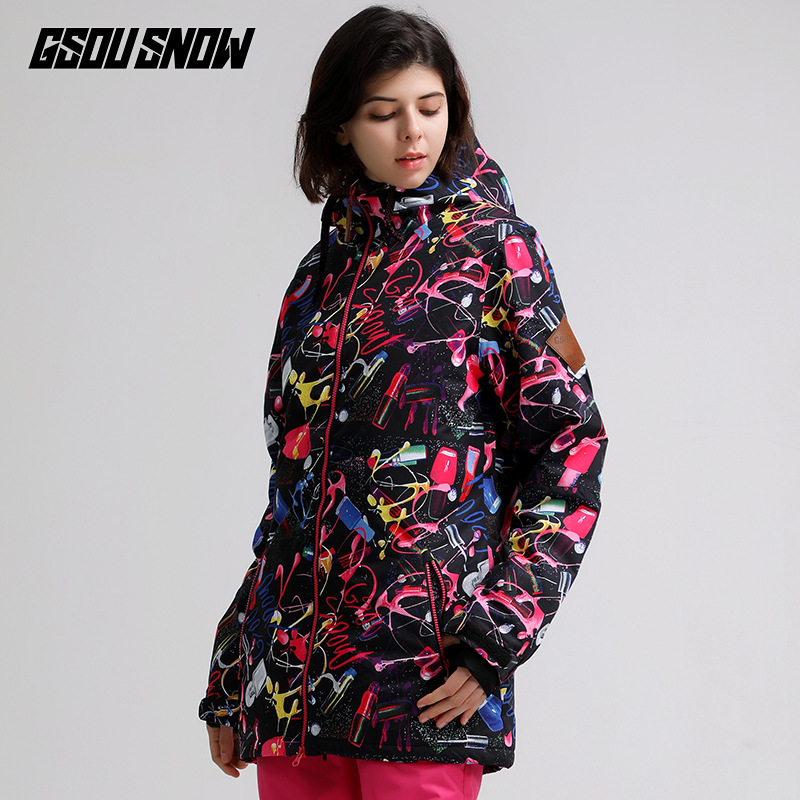 Women's snowboard snowboard jacket winter outdoor windproof waterproof snowproof jacket_voghion.com