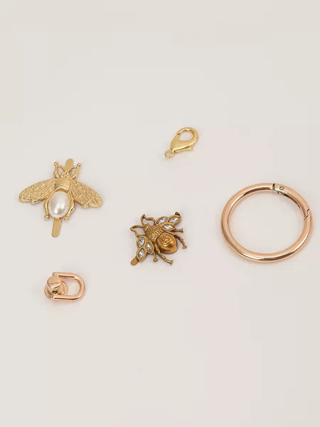 Women's Bag Modification Decoration Small Bee Bag Button Large Ring Buckle Spring Ring Luggage Hardware Accessories Metal