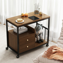 沙发茶桌几轻奢家用客厅高级移动现代边桌茶几出租屋侧边创意茶水