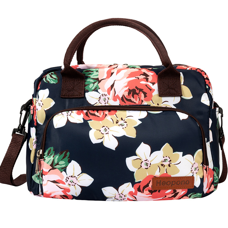 便携手提豹纹保温袋