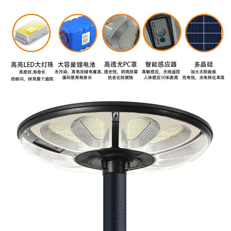 Luces de jardín impermeables al aire libre preferidas nuevas luces de jardín solares al por mayor al aire libre