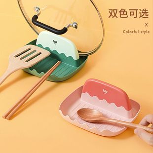 New Nordic Pot Cover Rack Bracket Bracket Cloud Two-in-One Cute Pot Cover Rack Sitting Bracket Anti-scalding Multi-function
