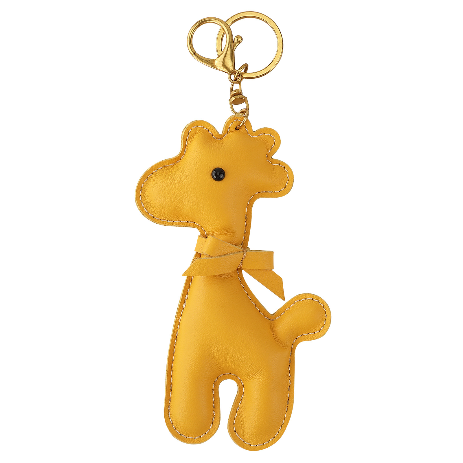 Colgante de oveja Tuo Colgante de bolso de cuero Piel de vaca de primera capa Animales de oveja Tuo en forma de llavero Colgante de equipaje