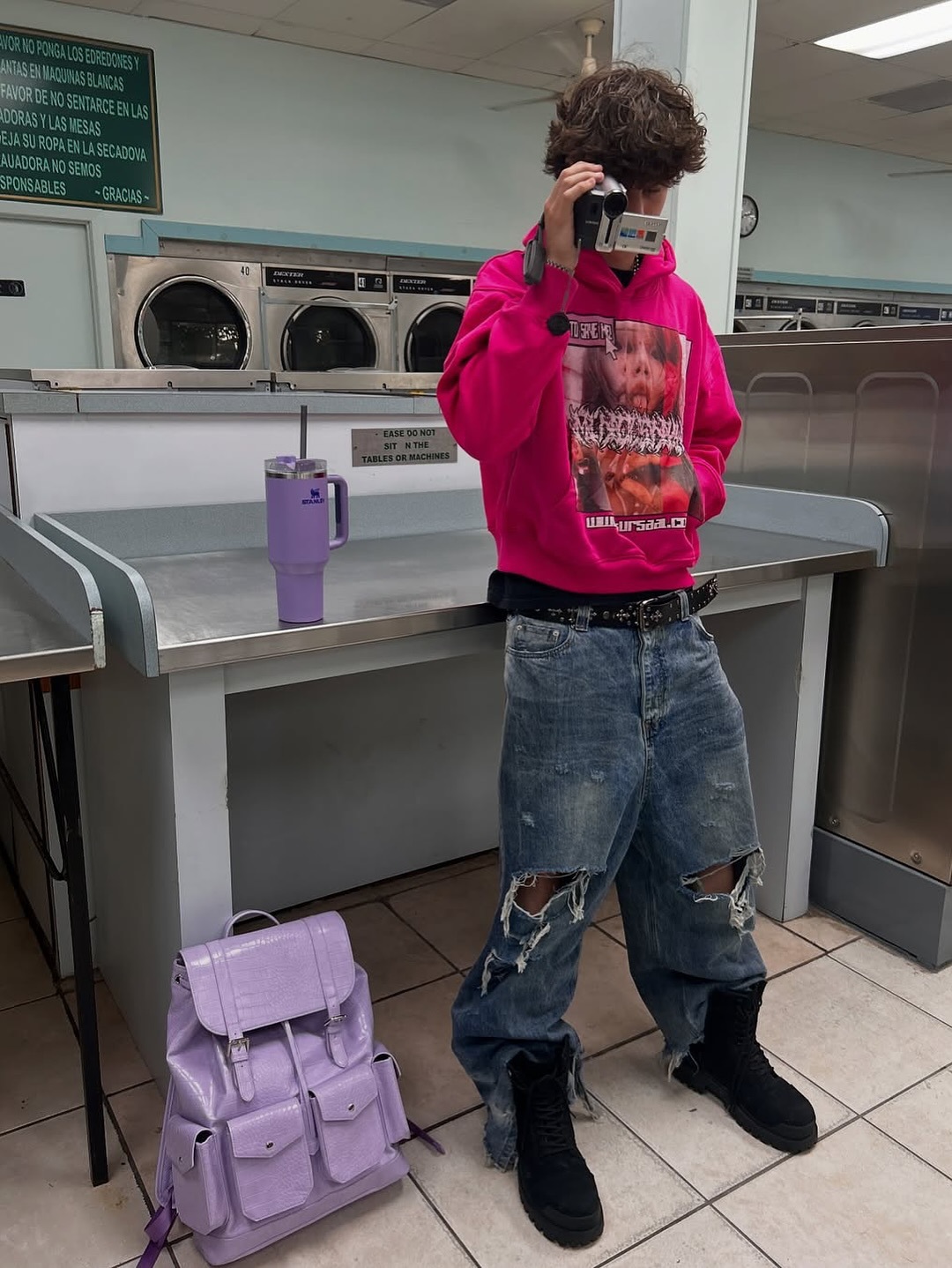 Sudadera con capucha estampada mujer hombre pareja rosa divertida_voghion.com