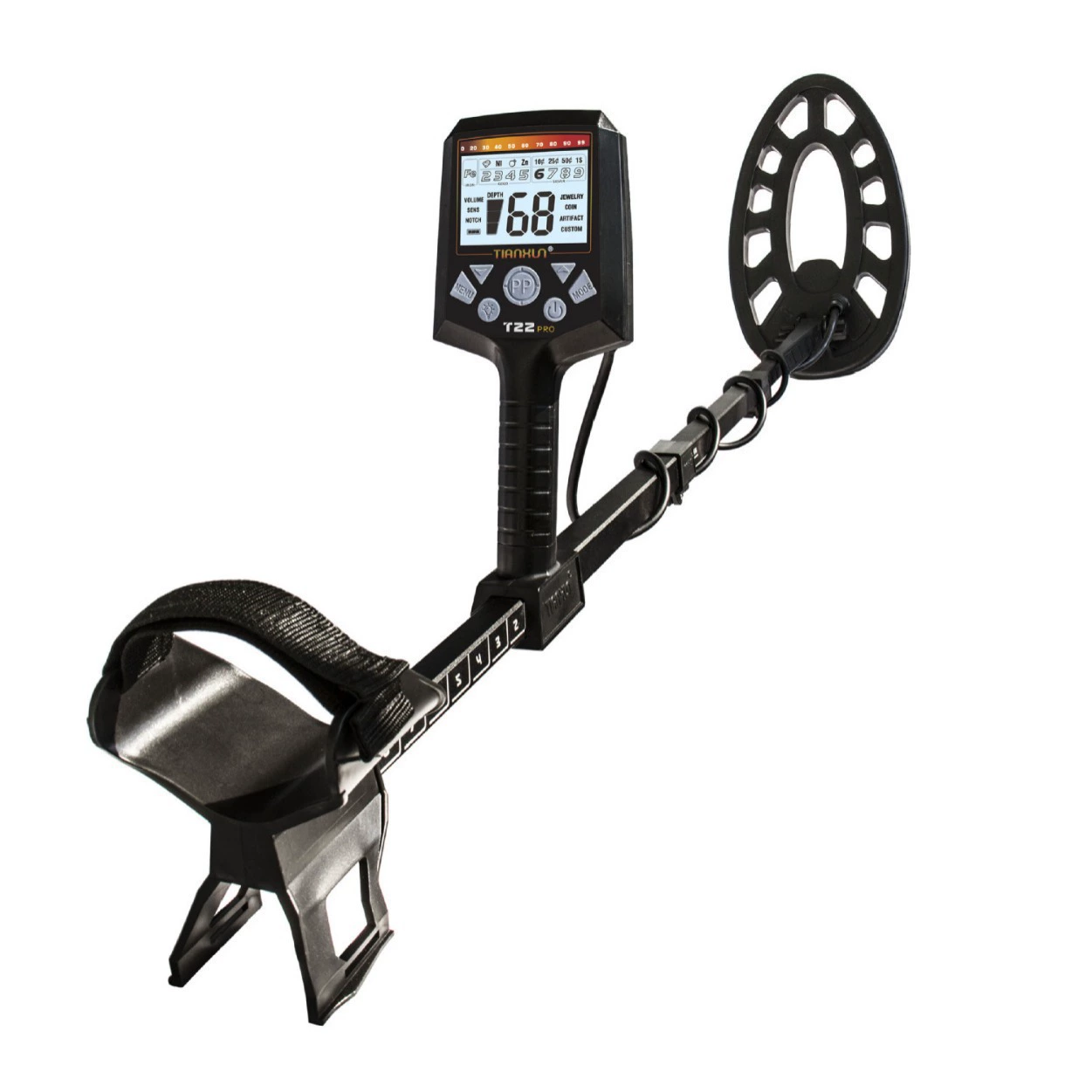 Детектор металла T22 ЖК-дисплей может различать золото, серебро, медь, охота за сокровищами, металл открытый металлоискатель