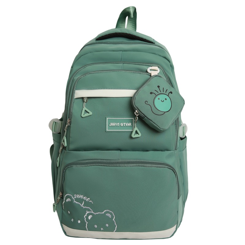 Mochila de carga para estudiantes de primaria y secundaria JIAYISTAR original de gran capacidad mochila casual multicapa mochila de viaje