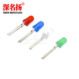 5MM�������l��ܼtɫ�Gɫ�{ɫ�Sɫ��ɫLED�l����O��F5ֱ�����