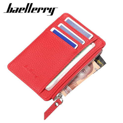 baellerry men's and women's card holder Korean style simple multi-card slot driver's license card holder versatile thin bank card holder