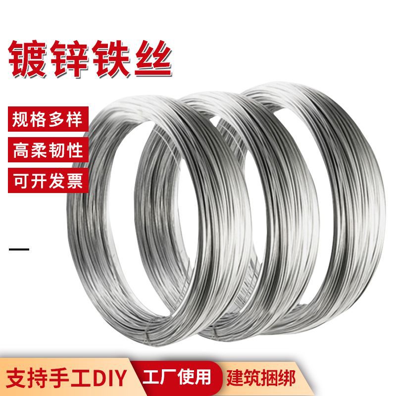 定制镀锌铁丝 工艺品花艺弹簧黑铁丝大棚扎丝葡萄架拉丝 镀锌丝
