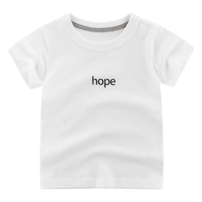 27 niños marca ropa para niños verano nuevos niños Camiseta de manga corta fábrica directa ropa de bebé niños de media manga INS