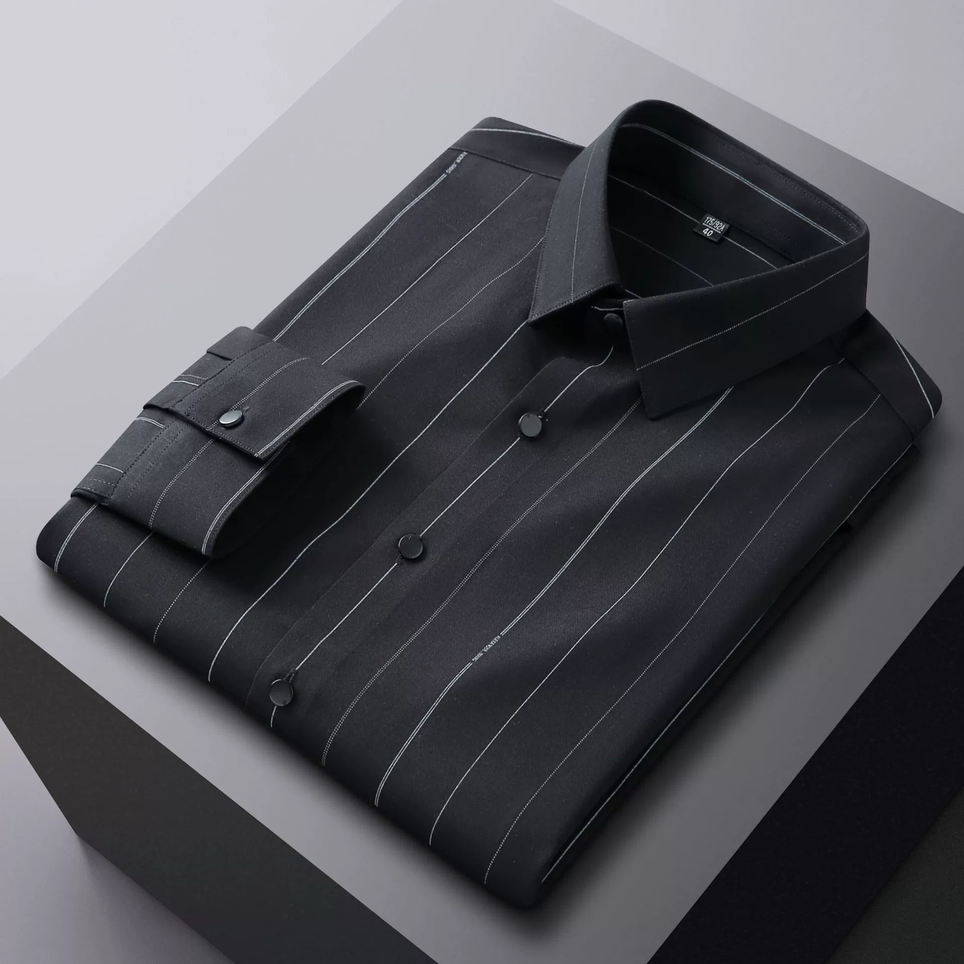 Новая весенняя новая мужская эластичная рубашка из бамбукового волокна, мужская тонкая однотонная деловая повседневная рубашка без складок и без глажки