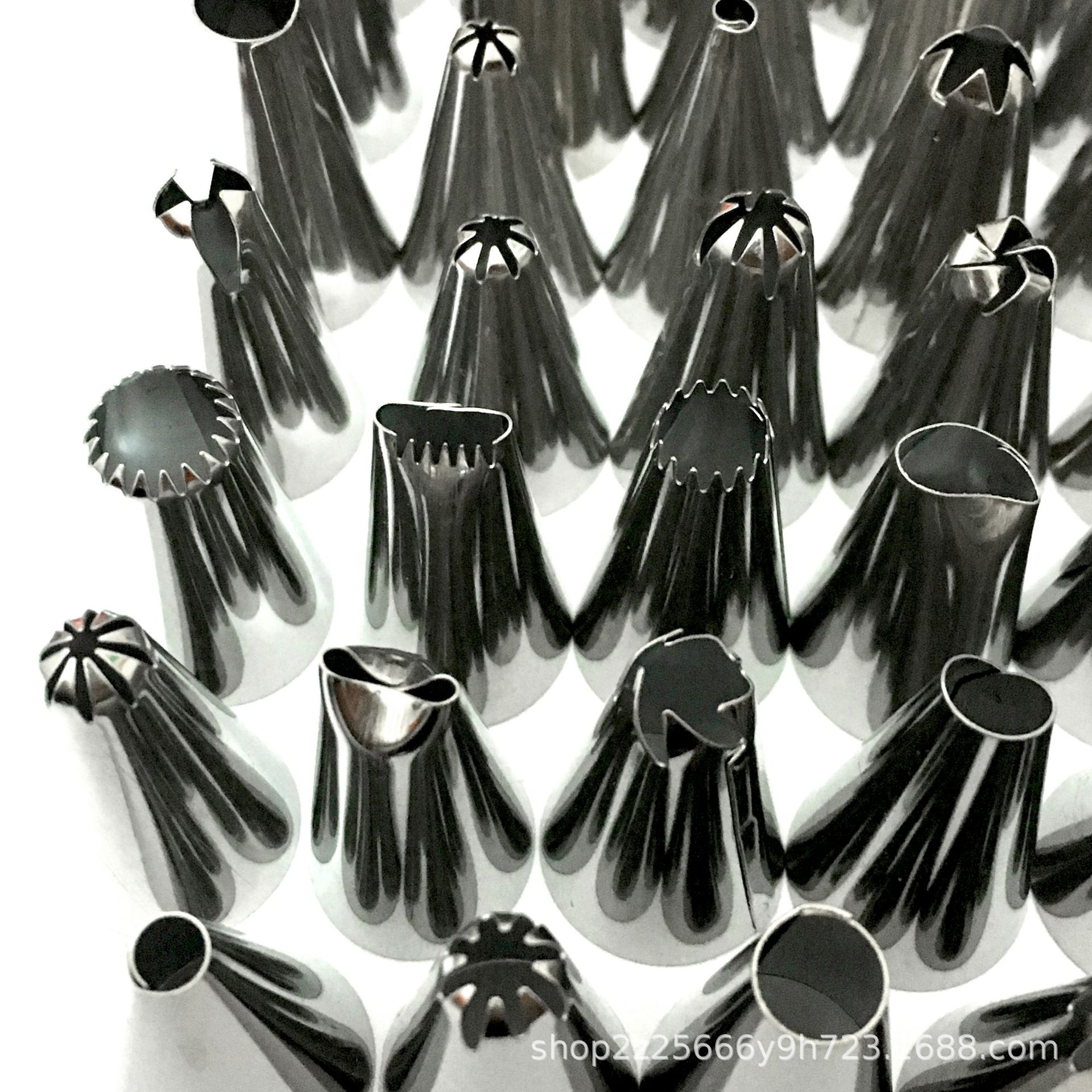 Directo de fábrica 48-Cabeza de acero inoxidable pastelería boquilla de la torta boquilla para hornear DIY herramienta de crema Boquillas