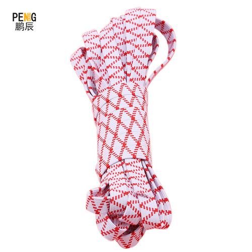Wholesale high-elastic double-layer flat elastic band, thickened latex elastic rope, clothing elastic cord, horse hook braided elastic cord
