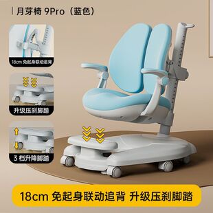 Langying Kidsren's Learning Chair Can Be Lifted and Adjusted to Write on the Stool for Primary and Secondary School Students to Correct Sitting Posture and Back Chair at Home