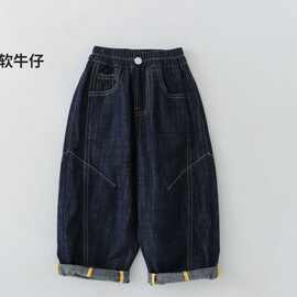 绿色伴侣男童牛仔裤简约百搭长裤秋款透气牛仔裤宝宝裤子帅气图片