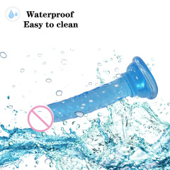 Jiuxi Nü uses self-stimulation simulation colored crystal small penis fake penis adult sex toy dildo