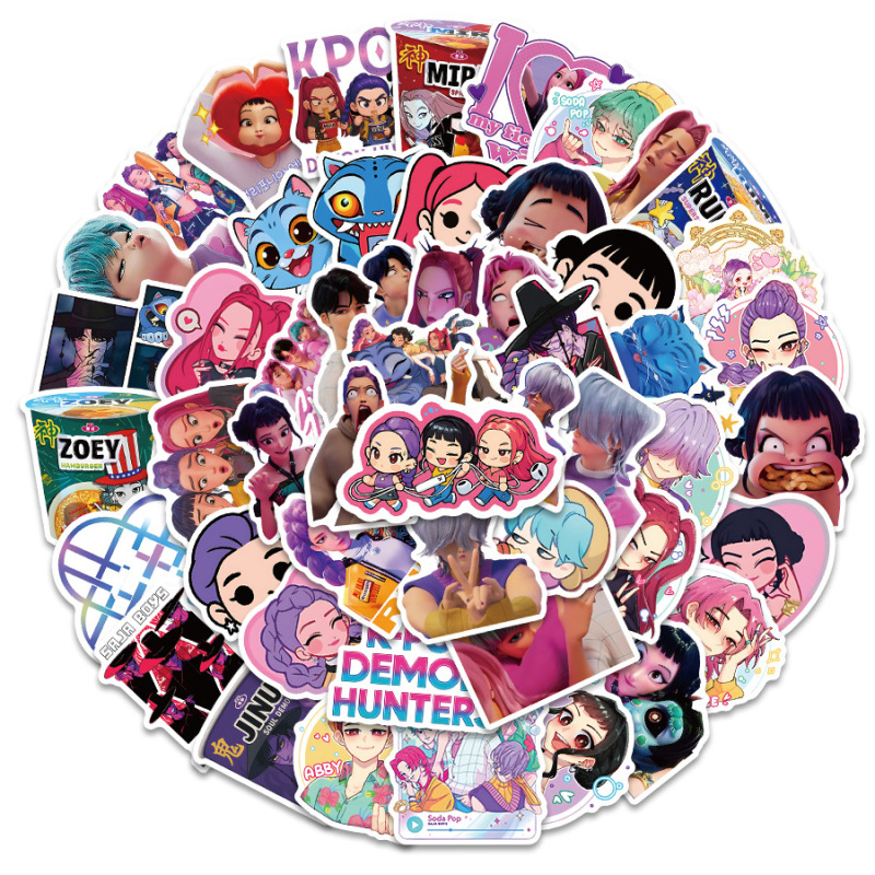 50 Pieces of Hunter Girl Group Stickers Korean Idol Movie Waterproof Car Luggage Creative Cross-Border Graffiti Stickers 50 Pieces of Hunter Girl Group Stickers Korean Idol Movie Waterproof Car Luggage Creative Cross-Border Graffiti Stickers
