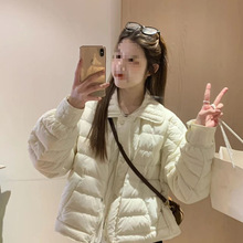 跨境轻薄羽绒服女款2025冬新款小个子冬季短款超好看今年流行外套