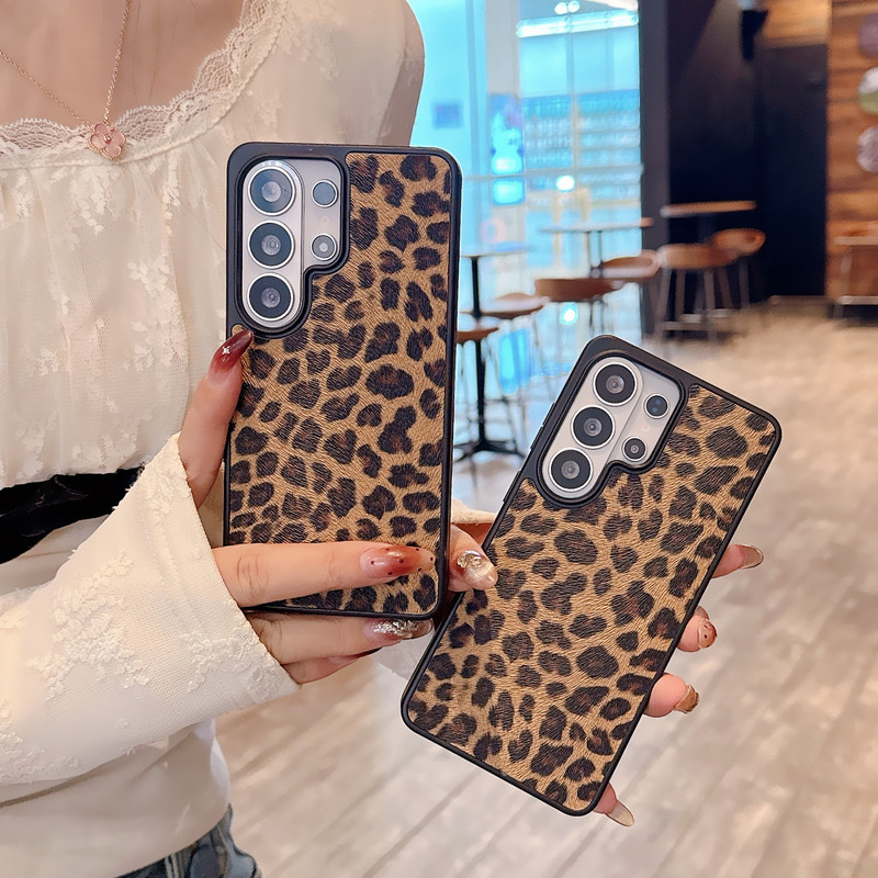 Suitable for Samsung S26 Leopard Print S25 Phone Case S23 Protective Cover S23Plus Anti-Fall Case S23Ultra Leather Cover Suitable for Samsung S26 Leopard Print S25 Phone Case S23 Protective Cover S23Plus Anti-Fall Case S23Ultra Leather Cover