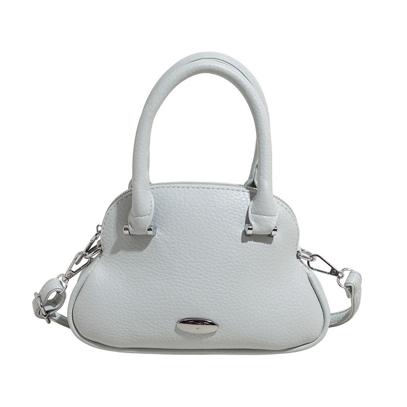 Bolso de moda coreano 2025 verano nuevo bolso femenino diseño de nicho bolso de hombro simple patrón de lichi bolso de mensajero