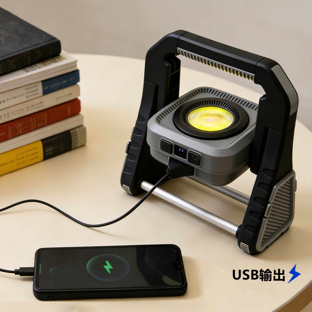 New cross-border stretchable handheld multi-purpose floodlight, outdoor waterproof LED multifunctional camping and maintenance work light